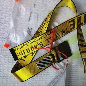 Off-White Yellow and Black Belt 2M